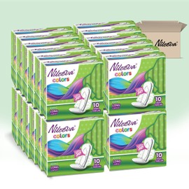Nileeva Individually Wrapped Super Maxi Sanitary Napkins Feminine Care (10 Count (Pack of 24))