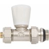 Straight Manual Inlet Radiator Valve 16mm PEX Compression Fittings x