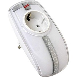 DEHN DPRO 230 1salidas AC 230 V weiß Überspannungsschutz – Steckdosenleiste (1-Fach AC, 50/60, 16 A, 5000 A, weiß, 190 g)