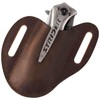 MUZZIOU Handmade Leather Pocket Knife Sheath, Folding Knife Sheath Compact