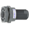Hayward BFA1007TES 3/4-Inch Gray PVC Thread by Thread BFA Series Bulkhead Fitting with EPDM Standard Flange Gasket