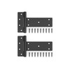 National Hardware N166-035 6-in Industrial T Black Gate Hinge, 2