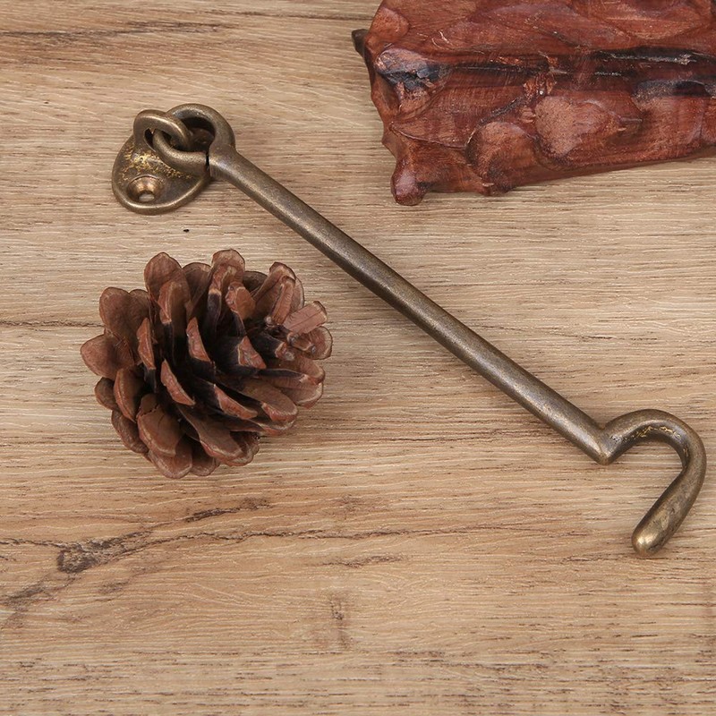 Stainless Steel Cabin Hook, Antique Brass Latch for Sliding Doors,