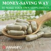 wananfu Size 000 Empty Capsules Vegetarian (1000 Count) Bundle with