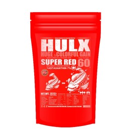 HULX Koi Food Sinking Pellets for Big Muscle & Mass Weight Gain, Whey Mixed High Protein 60% Fish Food Growth Fast Formula 1.32 Lb.(600 Gram.) 2mm, Healthy, Color Enhancing Clear Water Fish Feed