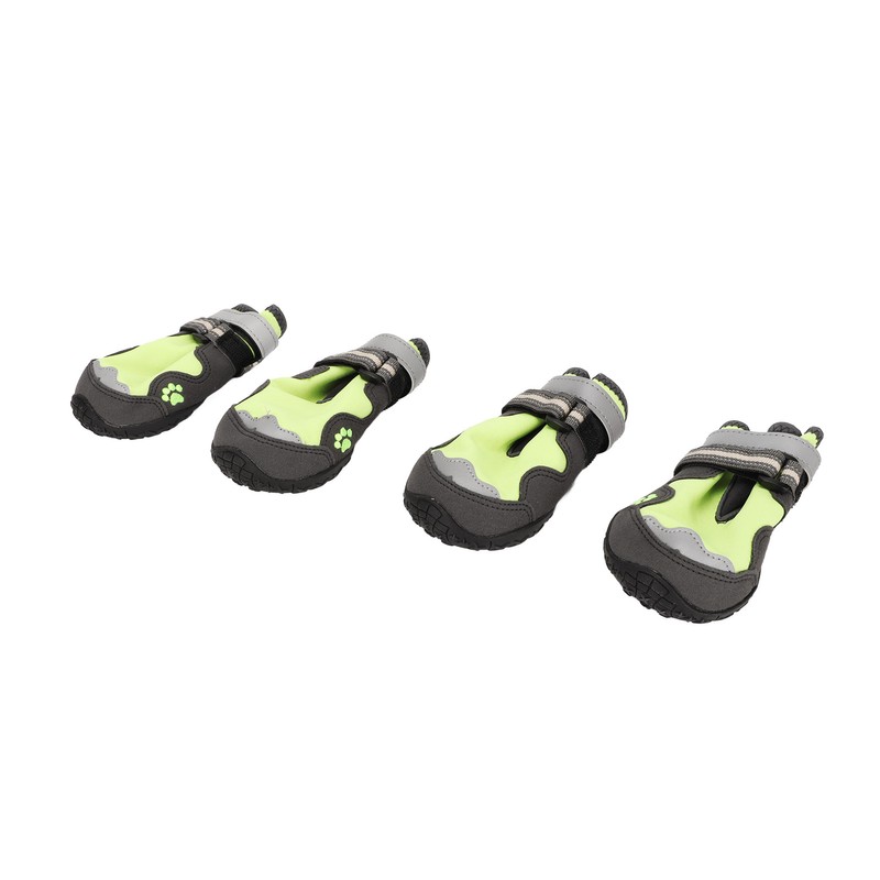 4Pcs Dog Booties Adjustable Slip Resistant Breathable Dog Boot with