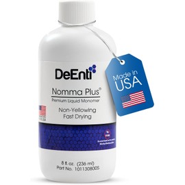 DeEnterprises, Inc.- Monómero líquido profesional DeEnti Nomma Plus, líquido para uñas EMA para polvo acrílico, no amarillea