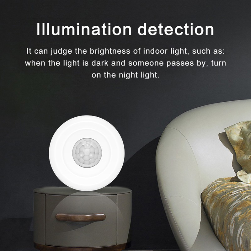 Intelligent PIR motion sensor, USB/ battery powered ceiling/wall WiFi motion
