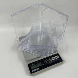 CheckOutStore Original Vintage Old Style Standard CD Jewel Case Heavy Duty 90g (Clear) (Pack of 25)