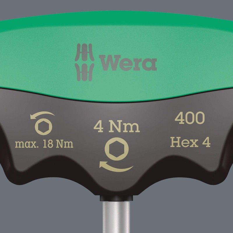 Wera 05005080001 400 Hex Torque Screwdriver Black,Green 4.0 mm, 4.0