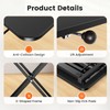 Standing Desk Converter Adjustable Height, 23.6" x 13.4" Keyboard Riser