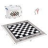 ELONGDI Giant Outdoor Chess Set Oversized Plastic Chess Pieces with