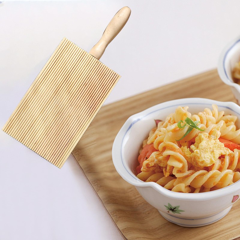 2Pcs Stable Pasta Maker Gnocchi Board Smooth Ergonomic Wooden Butter