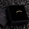 TJC White Diamond Button Band Ring for Women Size S