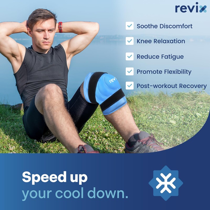 REVIX 19" Extra Large Knee Ice Pack Wrap Around Entire