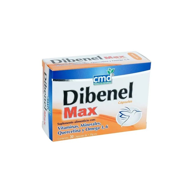 Dibenel Max Multivitaminico, Quercitina, Omega C/30 Cáps Cmd