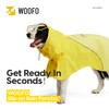 WOOFO Slip-On Dog Rain Poncho, Quick & Easy to Wear