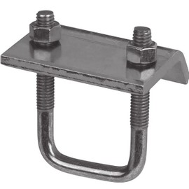 Newhouse Electric Channel to Beam Strut Clamp with U-Bolt - Silver Galvanized