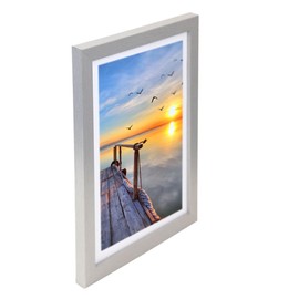 New Hekla Wooden Poster Frame Picture Frame Collage Poster Photo Frame Picture Frame Colour: Silver Format: 21 x 29.7 A4