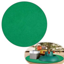 36inch Christmas Tree Stand Mat Waterproof Floor Protector Christmas Tree Stand Pad Felt Round Xmas Tree Stand Floor Mat Under Christmas Tree for Protecting Indoor Floor（Green）