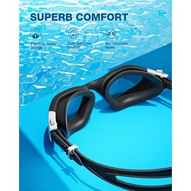 ZIONOR Swimming Goggles, G1 SE Clear Lens Swim Goggles Anti-fog for Adult Men Women