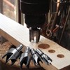 Bestgle Tenon Drill Bit Set 8 Pieces Wood Plug Cutter