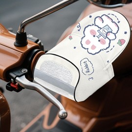 Motorcycle Handlebar Gloves,Bike Motorcycle Handlebar Gloves - Waterproof Windproof Cover Hand Guard for Riding Motorbike ATV Snowmobile