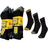 Snackmate Men's Work Socks Heavy Duty Cushioned Reinforced Heel For