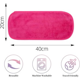 Meiso 5 Piezas Paño Desmaquillante, Reutilizable Toallas de Microfibra Suaves para Limpieza Facial, Paño Removedoras de Maquillaje, Toalla de Limpieza de Microfibra (5 Colores, 40 * 20Cm)