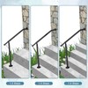 Hand Rails for Outdoor Steps,Metal Deck Railing Kit Fits 1