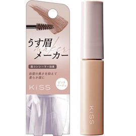 KiSS Thin Eyebrow Maker 01 Pink Beige 0.2 oz (6 g) Soft Eyebrow Concealer
