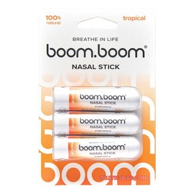 BoomBoom Nasal Stick: Free Your Nose | Featured on Shark Tank | Powerful Essential Oils with Vapor Flow Technology | Breathe In Life:_Tropical
