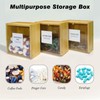 Gnjoyxuan Laundry Pods Container, Acrylic Wall Mounted Organizer with Extra