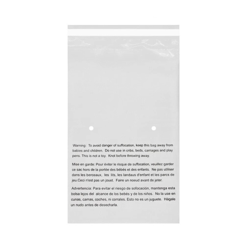 EcoSwift 10 19x24 EcoSwift Self Seal Suffocation Warning Clear Poly
