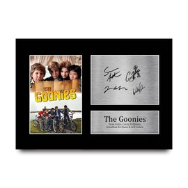 HWC Trading A4 The Goonies Sean Astin & Cast Gifts Printed Signed Autograph Picture for Movie Memorabilia Fans