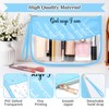 Religious Birthday Gifts for Women Christian Blue Makeup Bags with