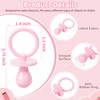 50 Pacifiers for Baby Shower Game Girl, 2.75’’ Plastic Pacifiers