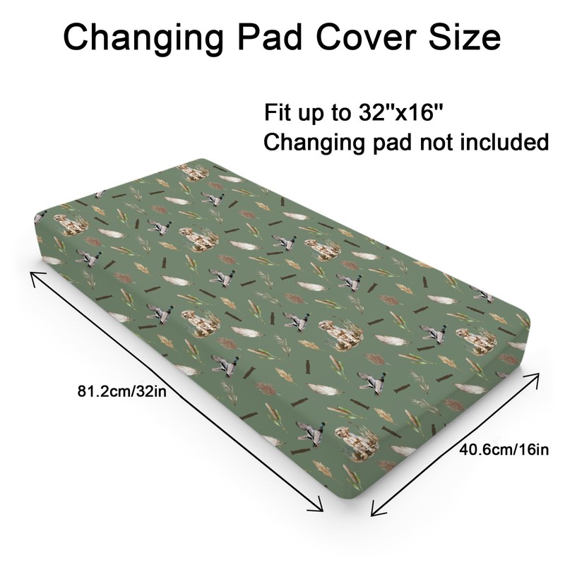 Wild Duck Hunting Hunter Baby Changing Pad Cover Sheets for