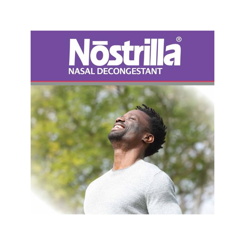 Nostrilla Nasal Decongestant Spray, Stuffy Nose Relief, 0.5 oz (12