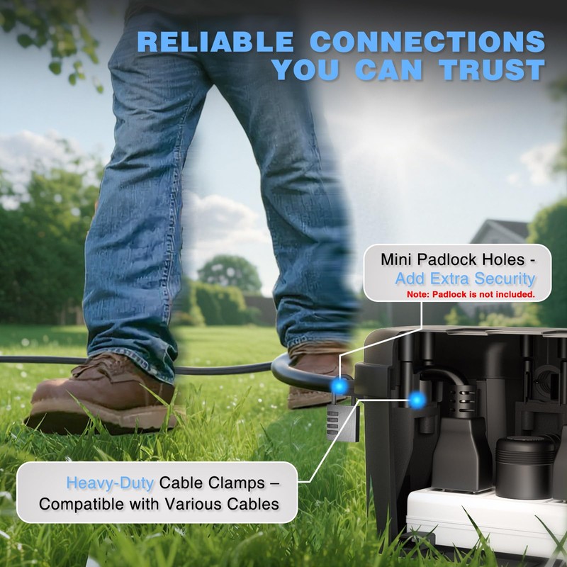 Flemoon [2 Pack] Outdoor Electrical Box Waterproof, Medium Weatherproof Electrical