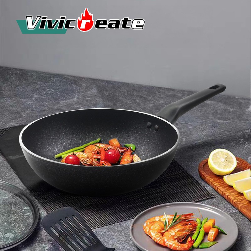Vivicreate 3 pcs pan set deep fry pan, fry pan,
