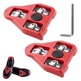 For Peloton Shoes Compatible Bike Cleats, Look Delta 9° Float System Cleats for Cycling Shoes, Indoor/Outdoor Cycling Pedal Set