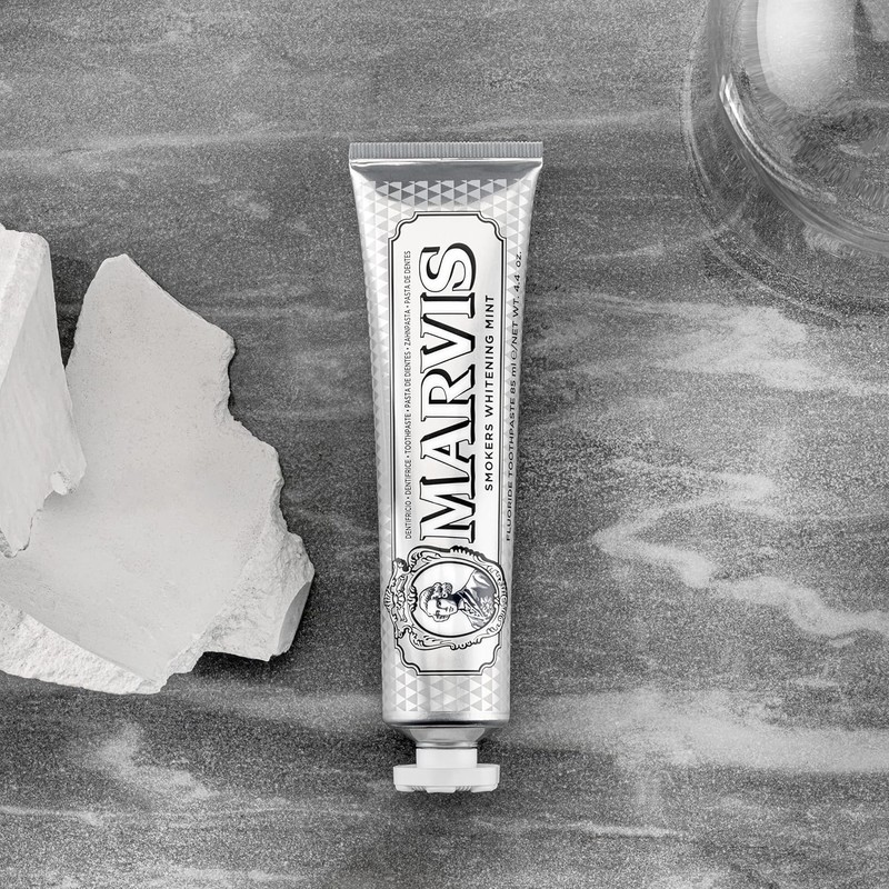 Marvis Marvis Smokers Whitening Toothpaste, Mint, 85ml, Promotes the Natural