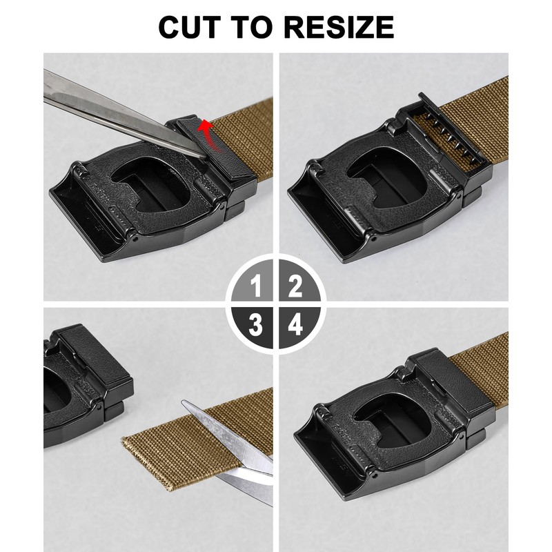 BULLIANT Men Belt,Tactical Stretch Belt Adjustable For Rigger Military Heavy