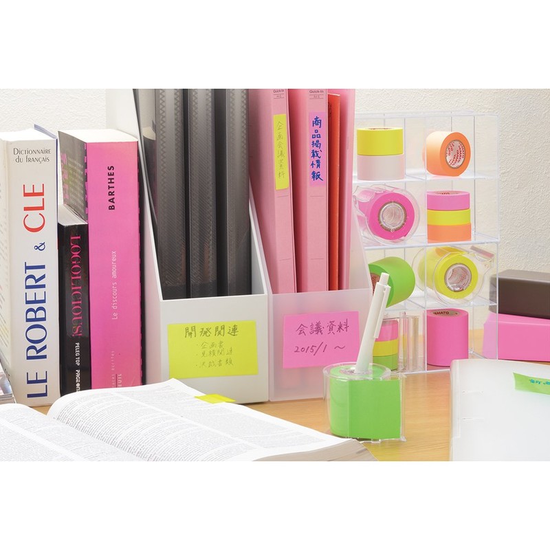 ヤマト 付箋 メモック ロールテープ カッター付き 15mm×10m RK-15CH-A