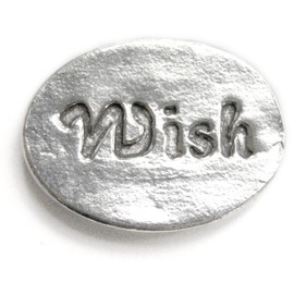 Star - Wish : Pocket Token or Lucky Novelty Coin, One Inch, Handcrafted Lead-Free Pewter