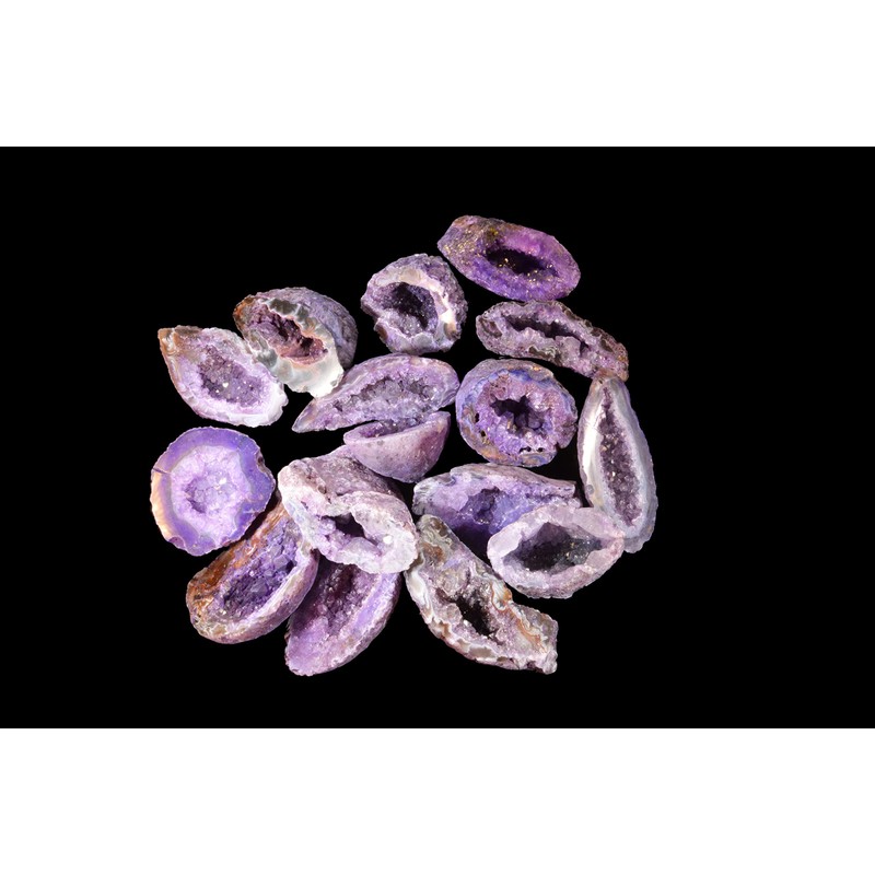Rock Your Chakra OCO Agate Geode Purple 2" Polished Rocks