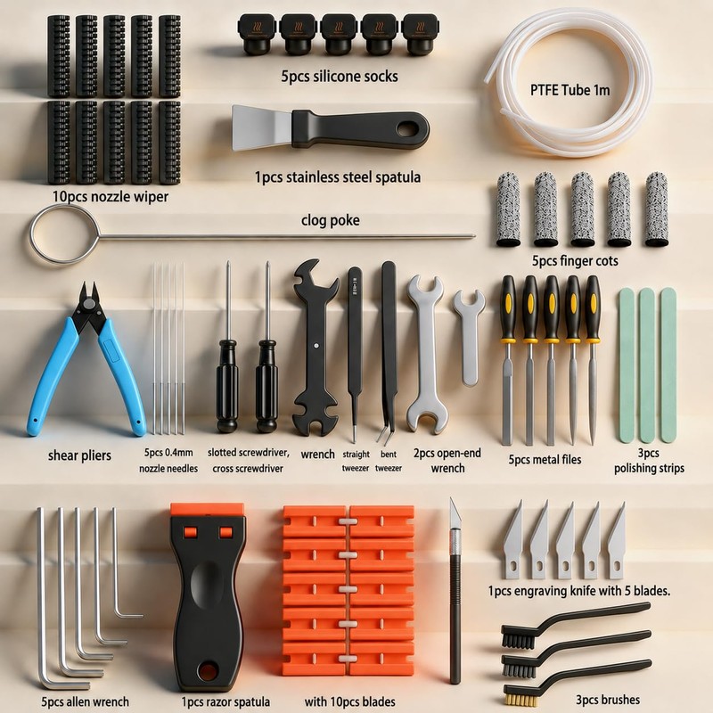 69PCS 3D Printer Tool Kit for Bambu Lab A1, A1