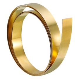 TA-VIGOR 2Pcs Brass Sheet Roll, 1000mm x 15mm x 0.2mm Metal Foil Plate Roll Brass Metal Thin Sheet Strip for Crafts, Electrical Repairs, DIY Projects, Grounding