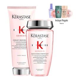 Kit Tratamiento Para Todo Tipo de Cabello Debilitado Anti-caida Kerastase Genesis Shampoo y Acondicionador                                            